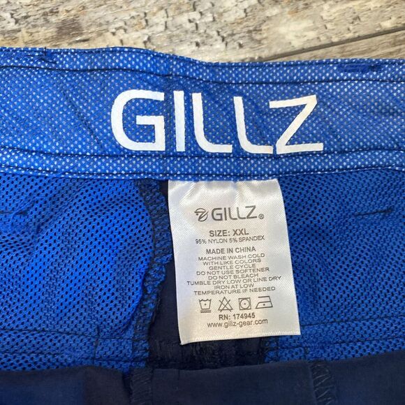 gillz Tournament Fishing Boat Lightweight Shorts For Men Size 2XL XXL Blue - Picture 4 of 7